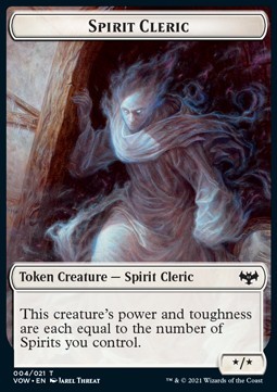 Spirit Cleric Token (White */*)