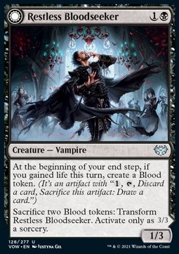 Restless Bloodseeker // Bloodsoaked Reveler