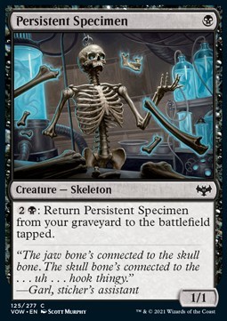 Persistent Specimen
