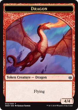 Dragon Token (Red 4/4 Flying)