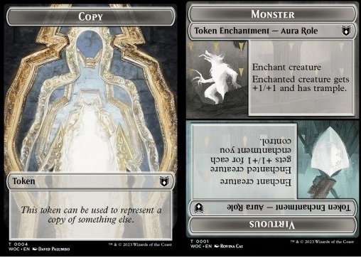 Copy Token // Monsterous / Virtuous Role Token