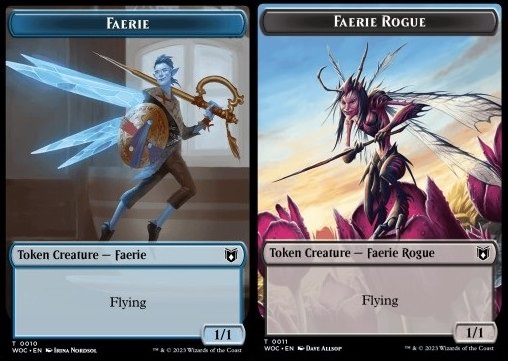 Faerie Token (U 1/1) // Faerie Rogue Token (B 1/1)