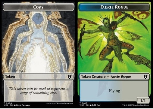 Copy Token // Faerie Rogue Token (UB 1/1)