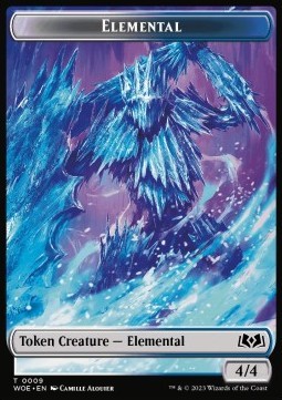 Elemental Token (White and Blue 4/4)